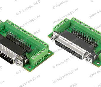 Компанией были разработаны и запущены в серийное производство платы коммутации PLB-DB25 (вилка-гнездо)