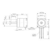 Двигатель шаговый биполярный 28CM010 3 487 руб. Двигатель шаговый биполярный 28CM010