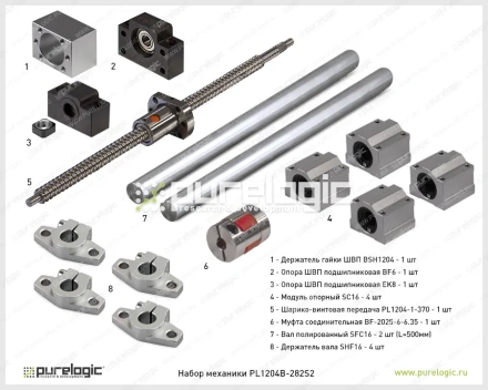 Набор механики PL1204B-282S2 18 533 Набор механики PL1204B-282S2 фото