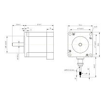 Двигатель шаговый FL57STH41-2804A-IP65 5 847 руб. Двигатель шаговый FL57STH41-2804A-IP65