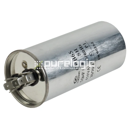 Конденсатор пусковой CBB65 50мкФ 450В 466 Конденсатор пусковой CBB65 50мкФ 450В фото