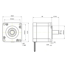 Двигатель шаговый FL86STH80-4208B 8 058 руб. Двигатель шаговый FL86STH80-4208B