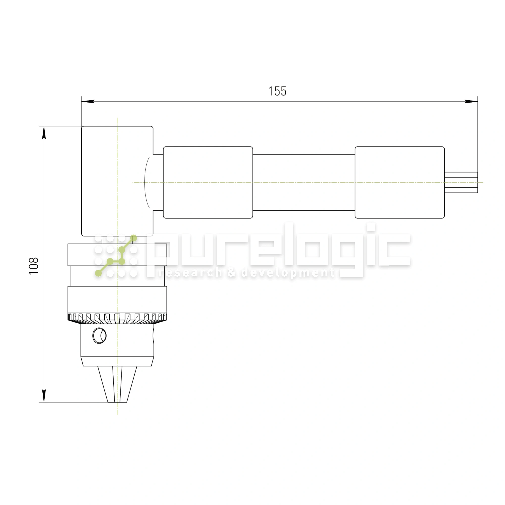 Патрон сверлильный угловой J0110-H108 2 340 Патрон сверлильный угловой J0110-H108 фото