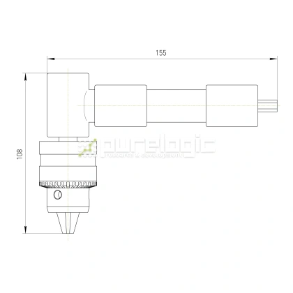 Патрон сверлильный угловой J0110-H108 2 340 Патрон сверлильный угловой J0110-H108 фото