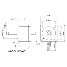 Двигатель шаговый FL57STH41-2804B 2 512 руб. Двигатель шаговый FL57STH41-2804B