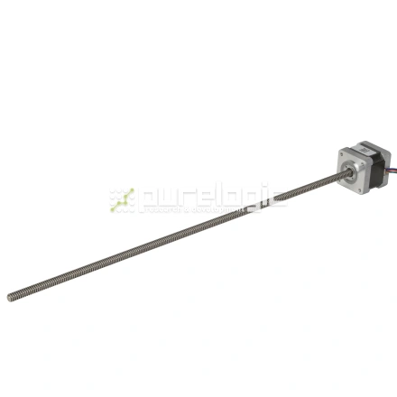 Двигатель шаговый с винтом 14HY3402-350TR6.35x1.58 фото