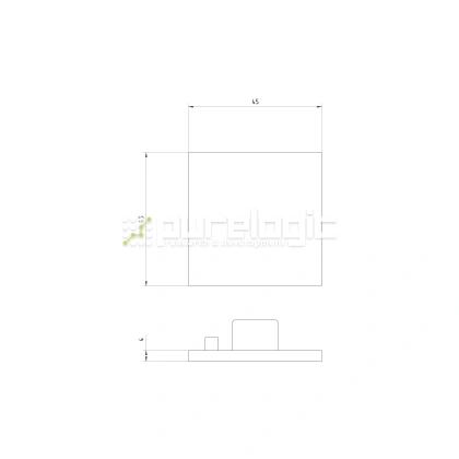 Пластиковая торцевая заглушка 4545EG фото