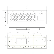 Промышленная клавиатура CT-KB02-65RMU
