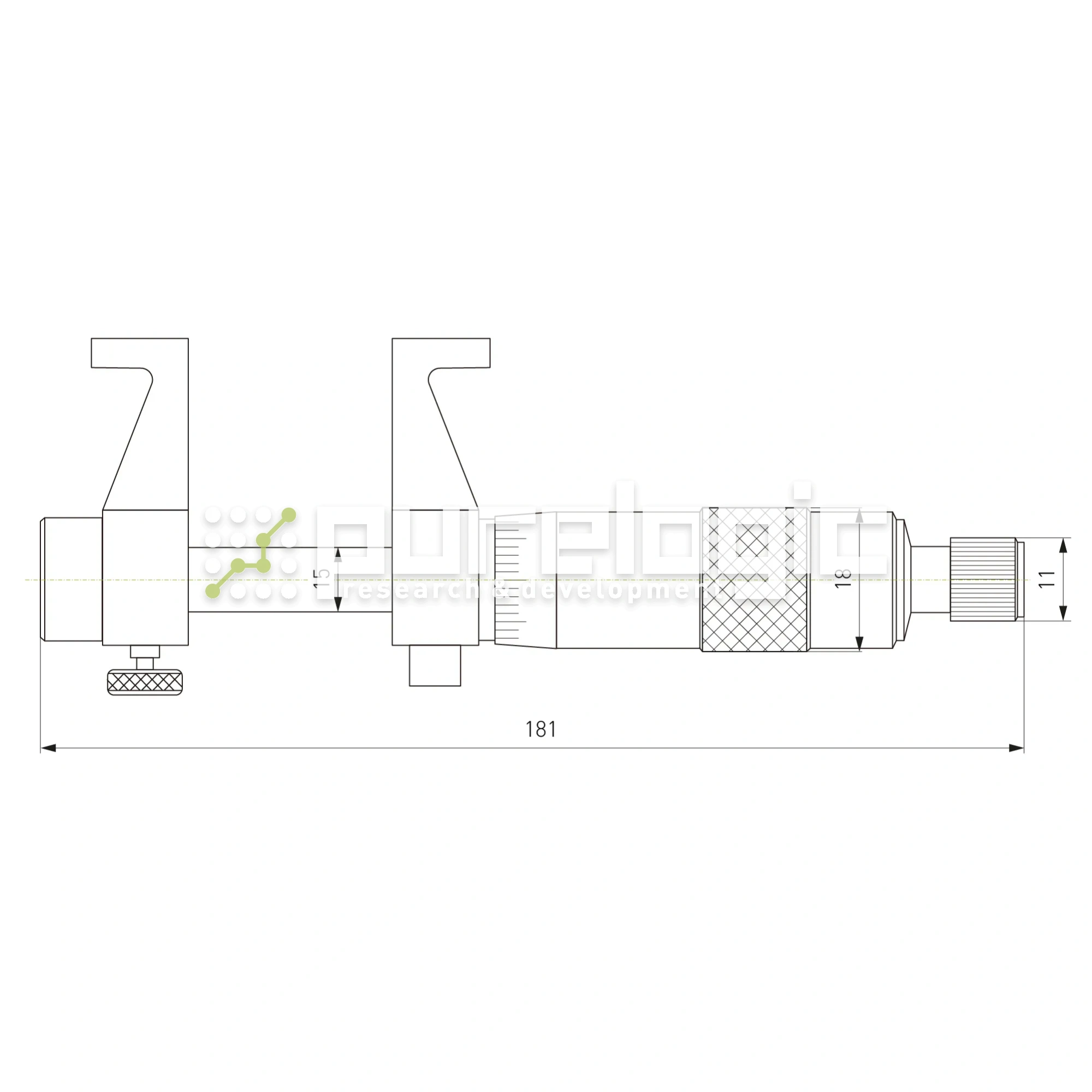 Микрометр внутренний IM-075 6 164 Микрометр внутренний IM-075 фото