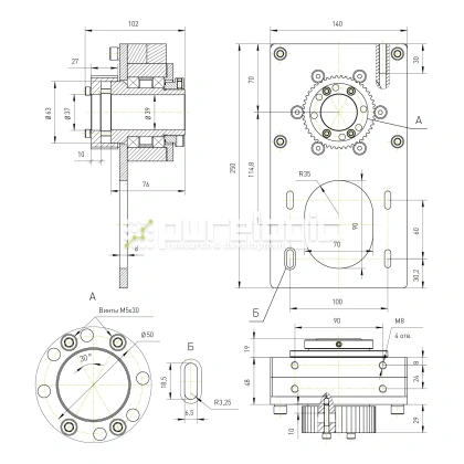 Модуль вращающейся гайки ШВП RY-MRN2020 34 098 Модуль вращающейся гайки ШВП RY-MRN2020 фото