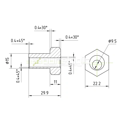Втулка PLBX4 фото