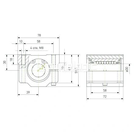 Модуль опорный регулируемый SCJ30 фото