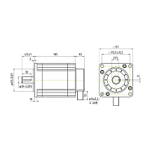 Двигатель шаговый трехфазный 3PL110H185-D19 15 063 руб. Двигатель шаговый трехфазный 3PL110H185-D19