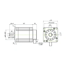 Двигатель шаговый трехфазный 3PL110H127-D19 10 908 руб. Двигатель шаговый трехфазный 3PL110H127-D19