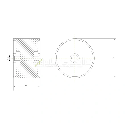 Виброопора DD40x30 фото