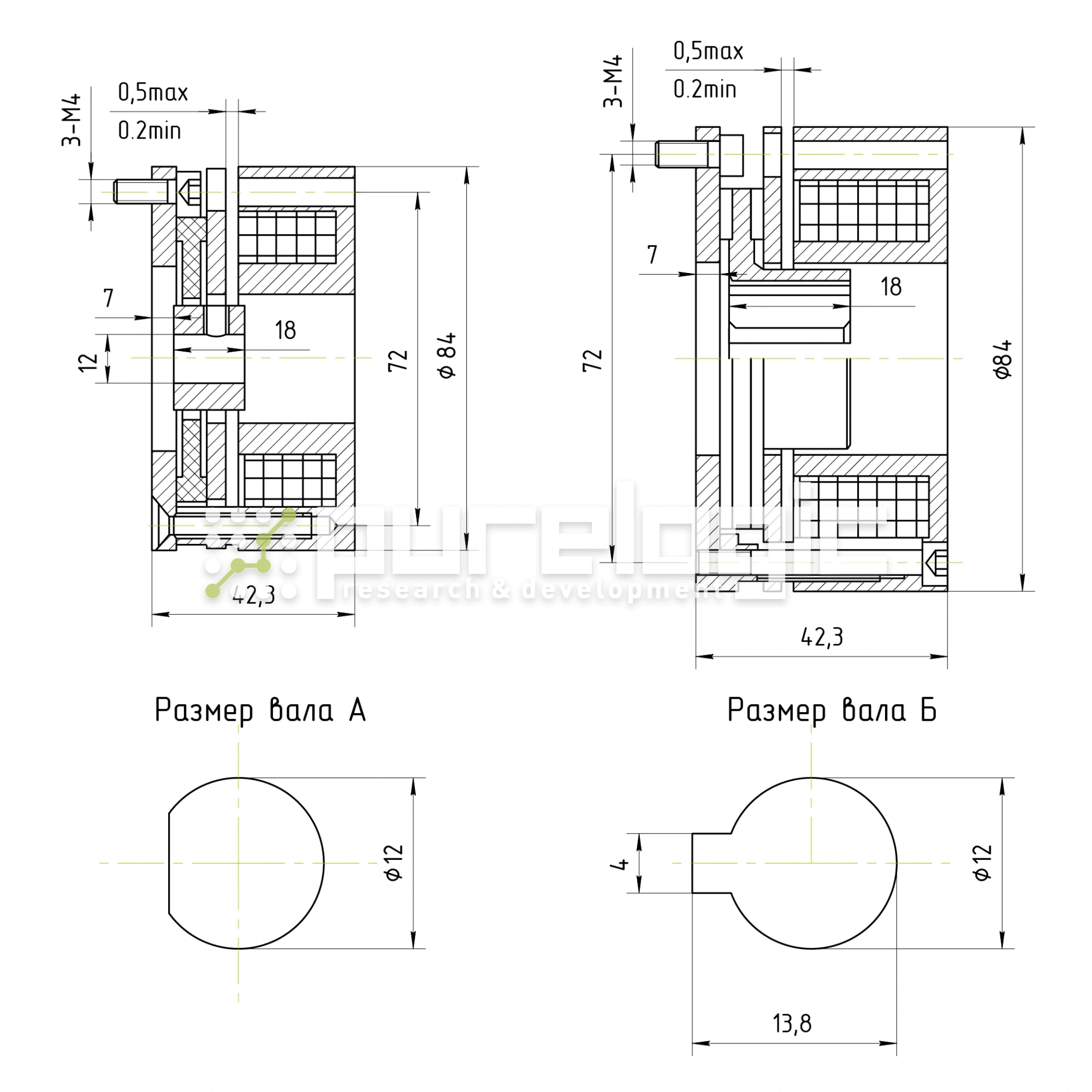 Тормоз электрический WSDZ1-4-24 7 637 Тормоз электрический WSDZ1-4-24 фото