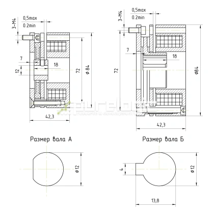 Тормоз электрический WSDZ1-4-24 7 637 Тормоз электрический WSDZ1-4-24 фото