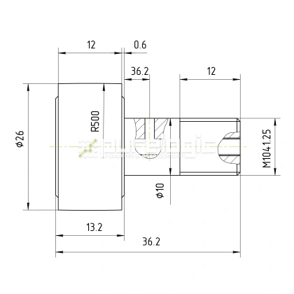Ролик на игольчатом подшипнике KR26 фото