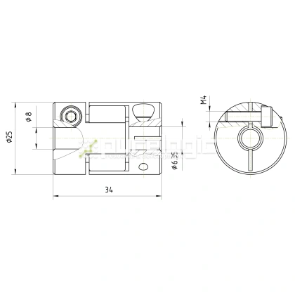 Муфта соединительная BF-3035-6.35-8 фото