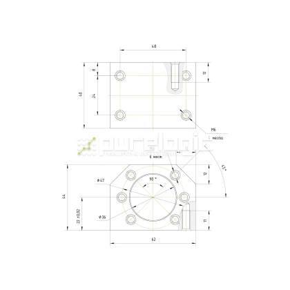 Держатель гайки ШВП DSG2005/2010 фото