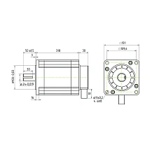 Двигатель шаговый трехфазный 3PL130H318-D24 37 625 руб. Двигатель шаговый трехфазный 3PL130H318-D24