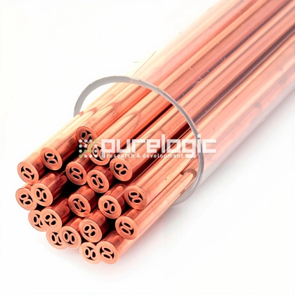 Электрод латунный многоканальный 1.2*400мм 17 009 Электрод латунный многоканальный 1.2*400мм фото