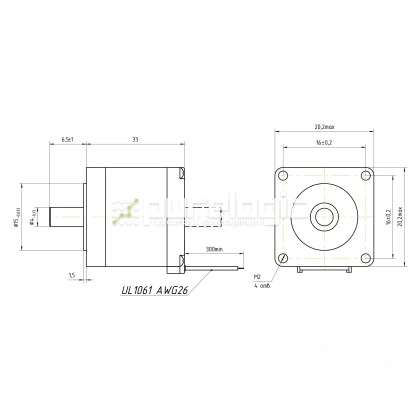 Двигатель шаговый FL20STH33-0604B фото