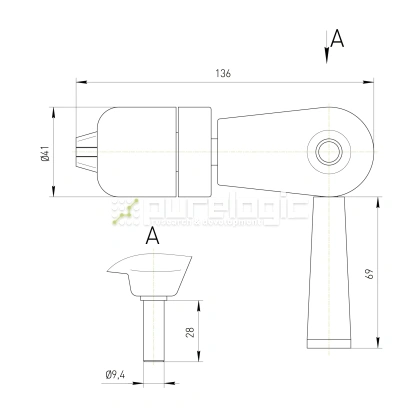 Патрон сверлильный угловой J0810-H136 946 Патрон сверлильный угловой J0810-H136 фото