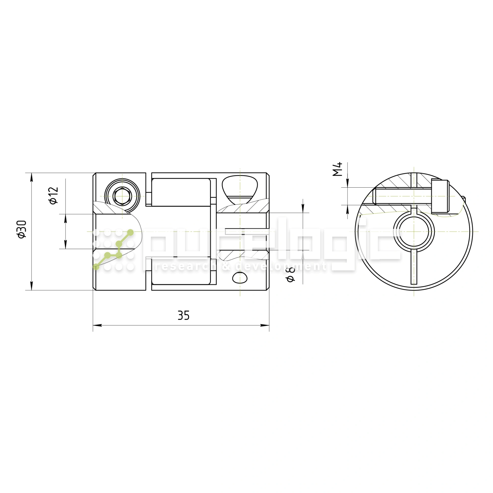 Муфта соединительная BF-3035-8-12 1 309 Муфта соединительная BF-3035-8-12 фото