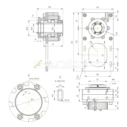 Модуль вращающейся гайки ШВП RY-MRN1616 фото