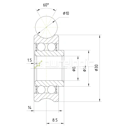 Опорный ролик SG25 фото