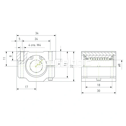 Модуль опорный регулируемый SCJ8 фото