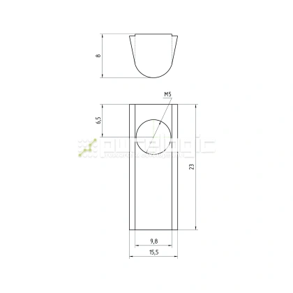Гайка Т-образная 45TH5 фото