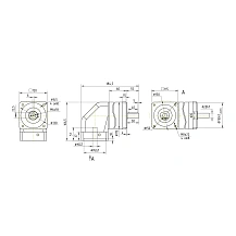 Редуктор планетарный угловой 90WPLF10K-19S 40 184 руб. Редуктор планетарный угловой 90WPLF10K-19S