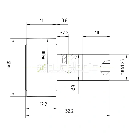 Ролик на игольчатом подшипнике KR19 фото