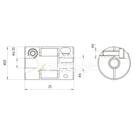 Муфта соединительная BF-2025-6-6.35 фото