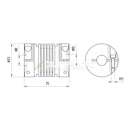 Муфта соединительная BB-2335-8-10 фото