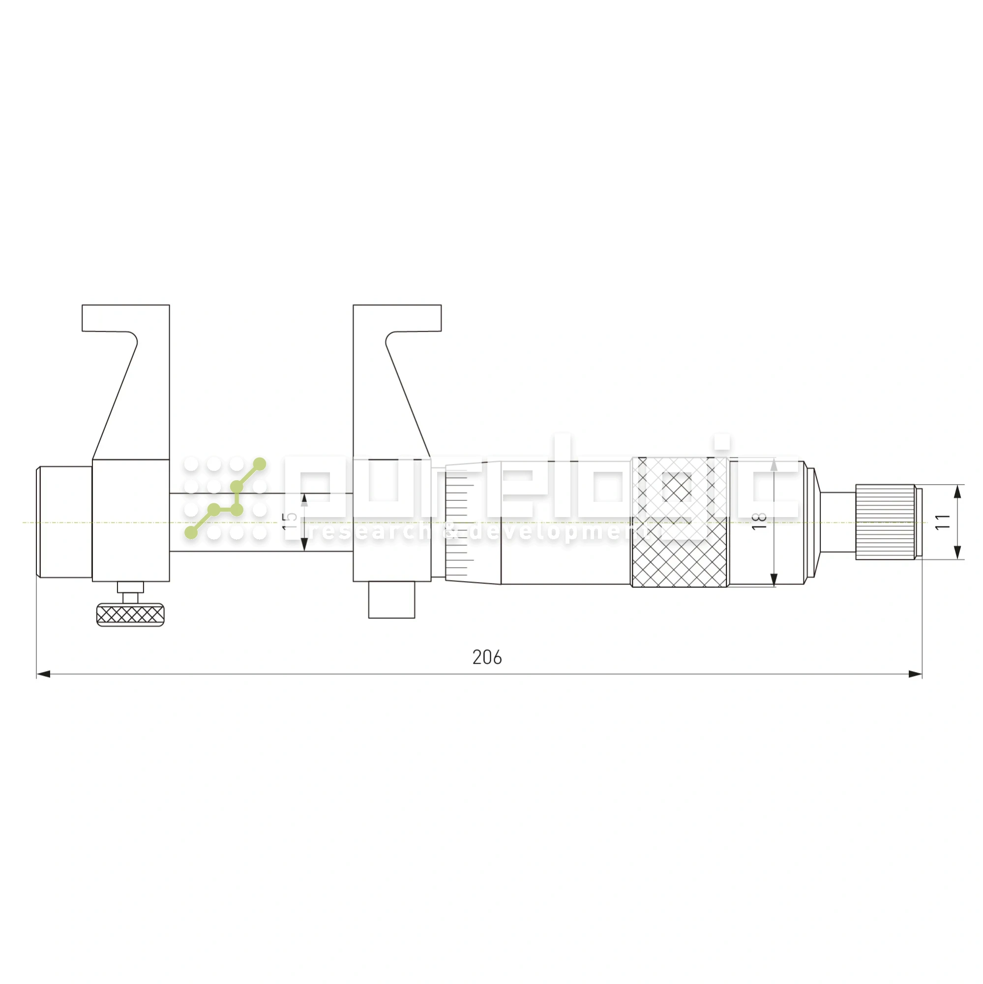 Микрометр внутренний IM-100 6 621 Микрометр внутренний IM-100 фото