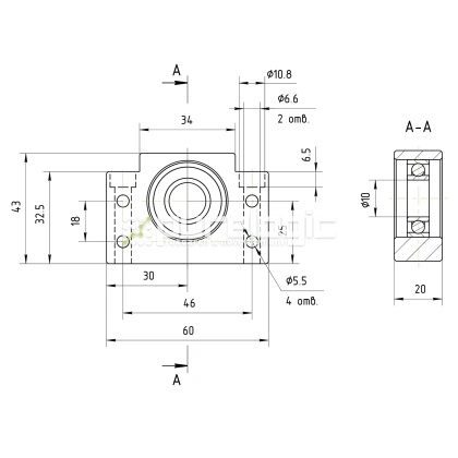 Опора ШВП Hiwin BF12-C5 фото
