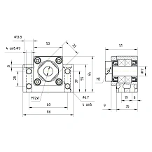 Опора ШВП подшипниковая BK17-C5
