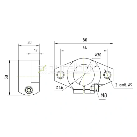 Держатель вала SHF30 фото