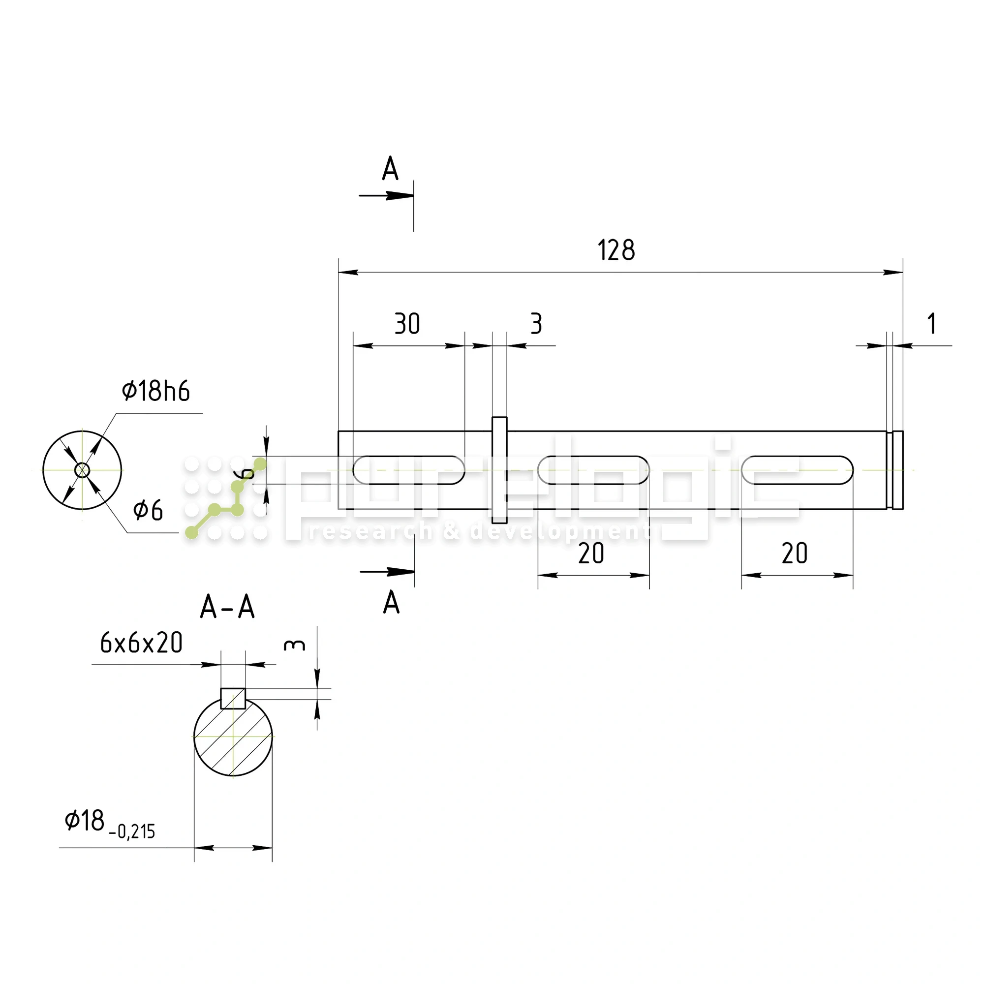 Вал выходной WS40S-D18 927 Вал выходной WS40S-D18 фото