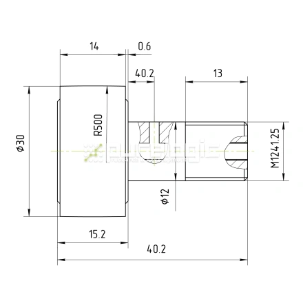 Ролик на игольчатом подшипнике KR30 фото