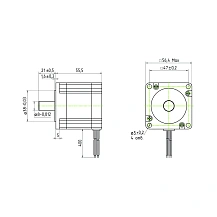 Двигатель шаговый трехфазный 3PL57H56-D8 3 924 руб. Двигатель шаговый трехфазный 3PL57H56-D8