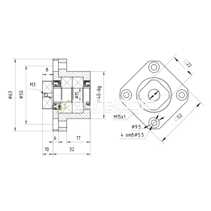 Опора ШВП BSS FK15-C7 фото