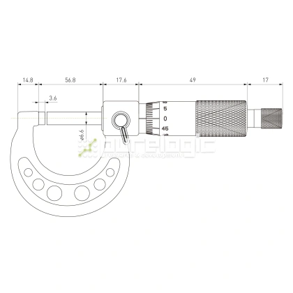 Микрометр внешний PL5201-50A 3 933 Микрометр внешний PL5201-50A фото