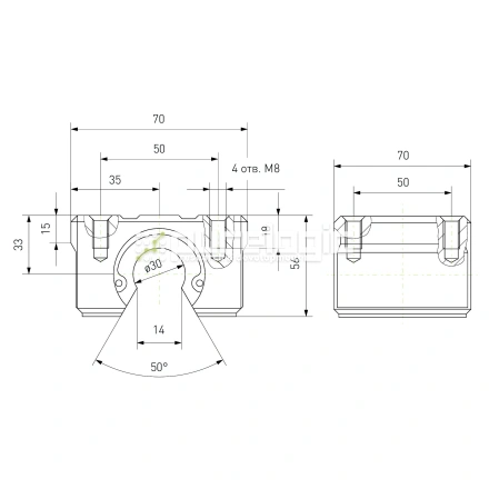 Модуль опорный SBR30 фото