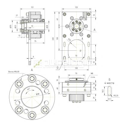 Модуль вращающейся гайки ШВП RY-MRN16 фото