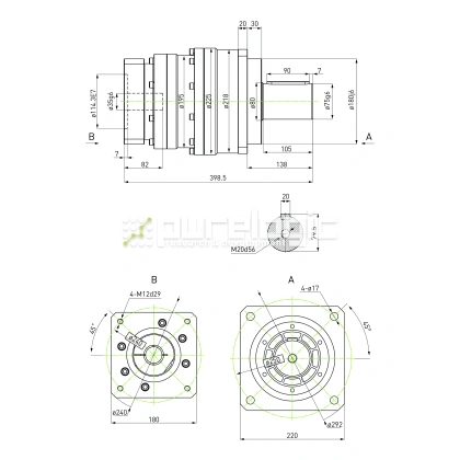 Редуктор планетарный прецизионный 220VRB20K-S75-P0 фото