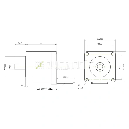 Двигатель шаговый FL20STH33-0604A фото